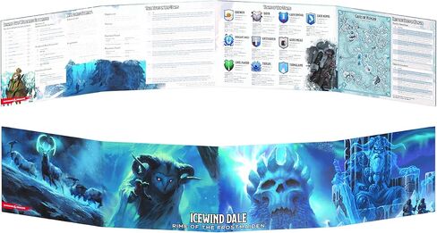 Gale Force Nine Icewind Dale: Rime of The Frostmaiden - DM Screen, Multicolor (GF973714) in Saudi Arabia
