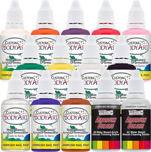 8-Bottle 6 Color Nail Paint Starter Set in Saudi Arabia