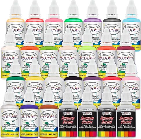 8-Bottle 6 Color Nail Paint Starter Set in Saudi Arabia