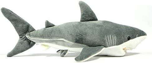 Simulation Bowhead Whale Plush Toy - Black Long Lifelike Whale Stuffed Toys, Super Soft Realistic Sea Simulation Balaena Mysticetus Dolls Plush Gift Collection for Kids, 17Inches (20in Beluga) in Kuwait