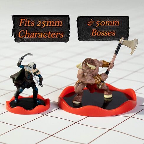 Rings of Power - Tabletop Condition Markers - RPG Board Game Accessories - Colorful Ring Set for HP, Effects, Damage, Spells, & Stats - for DND & More Strategy Games - 72 Pieces, Standard & Mini Size in Kuwait