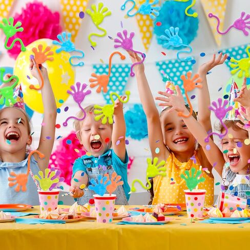 60 قطعة من الأيدي اللزجة المتوهجة في الظلام - ألعاب حسية كبيرة، حقائب هدايا لحفلات عيد الميلاد للأيدي اللزجة للأطفال، حقائب هدايا لحفلات أعياد الميلاد، جوائز للأطفال، ألعاب صندوق الكنز للفصول الدراسية in Kuwait