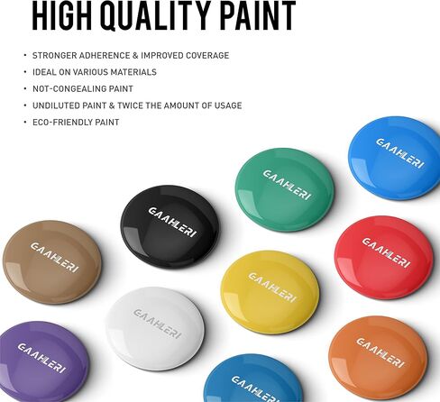 مجموعة طلاء البخاخة من جاهليري، 16 لون، الوان البخاخة من الاكريليك المائي، الوان غير شفافة ومعدنية ولون لؤلؤي وألوان نيون، مجموعات رسم للفنانين والطلاب المبتدئين in Kuwait