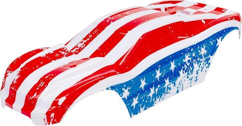 SummitLink Custom Body USA Flag Style Compatible for Rustler 4X4 1/10 Scale RC Car or Truck (Truck not Included) R4-US-02 in Saudi Arabia