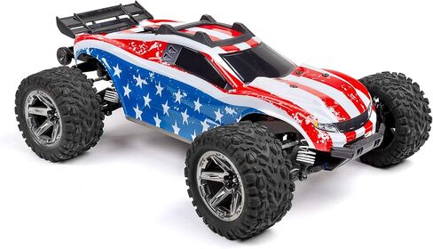 SummitLink Custom Body USA Flag Style Compatible for Rustler 4X4 1/10 Scale RC Car or Truck (Truck not Included) R4-US-02 in Saudi Arabia