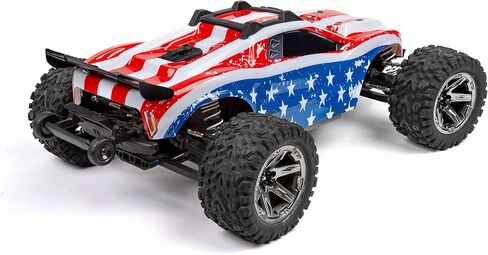 SummitLink Custom Body USA Flag Style Compatible for Rustler 4X4 1/10 Scale RC Car or Truck (Truck not Included) R4-US-02 in Saudi Arabia