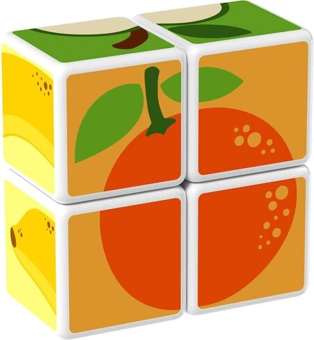 GEOMAG MagiCube Small Animals 4-Piece Magnetic Stacking Cubes Building Set, Toddlers & Kids Ages 1.5+, STEM Educational Toy, Swiss-Made, Creativity, Imagination, Learning, 6 Adorable Building Ideas in Kuwait