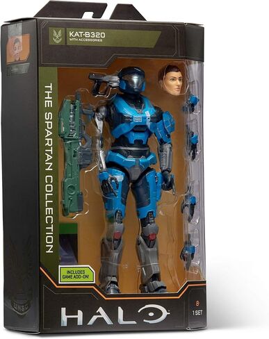 مجموعة HALO Spartan مقاس 6.5 بوصة - Master Chief مفصلية للغاية ويمكن وضعها مع ملحقات الأسلحة - تم ضبطها لتناسب اللعب والعرض in Saudi Arabia