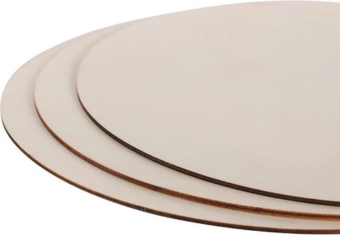 Natural Unfinished Wood Circles, 12 Pieces, 12 inch Wooden Round Discs for Crafts in Saudi Arabia