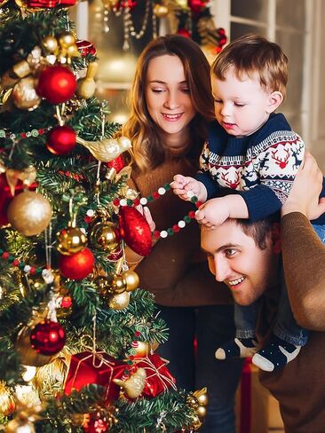 150PCS Christmas Silicone Beads for Craft, Kalolary Christmas Silicone Loose Beads Kit Assorted Xmas Round Green Red Bead Santa Snowman Beads Christmas Earrings DIY Accessories for Holiday Party Decor in Kuwait