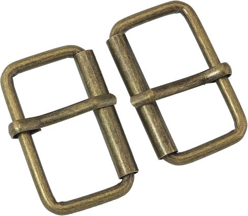 FMHXG 10PCS Barrel Pin Buckle for Belt Buckle Bronze Color 38mm Metal Single Prong Roller Buckle Square Pin for Belt Bags Luggage Shoes Luggage Conveyor Belt DIY Hardware Accessories in Saudi Arabia