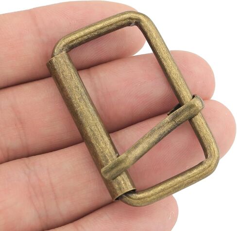 FMHXG 10PCS Barrel Pin Buckle for Belt Buckle Bronze Color 38mm Metal Single Prong Roller Buckle Square Pin for Belt Bags Luggage Shoes Luggage Conveyor Belt DIY Hardware Accessories in Saudi Arabia