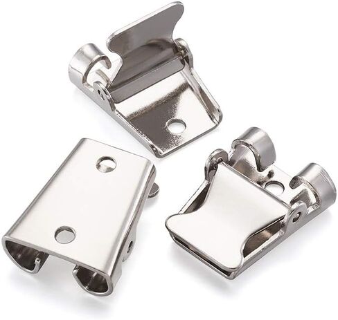 PandaHall 10 قطعة من إكسسوارات مشبك ربطة عنق حديد بولو بولا مشابك قفل منزلق للرجال من الجلد المضفر in Kuwait