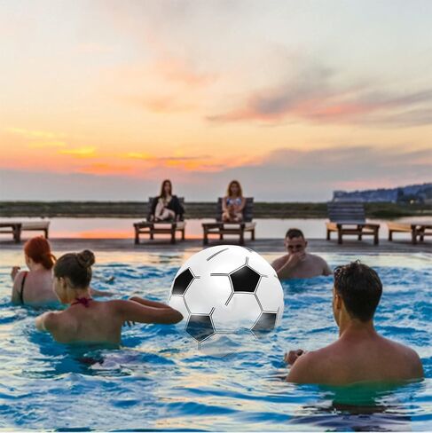 JEKAVA Beach Balls 3Pack - 27" Inflatable Soccer Balls Giant Inflatable Balls, Jumbo Pool Toys Beach Soccer Balls Summer Party Favors Swimming Pool Ball Outdoor Water Game Party Supplies in Saudi Arabia