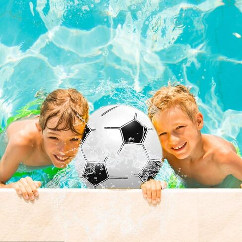 JEKAVA Beach Balls 3Pack - 27" Inflatable Soccer Balls Giant Inflatable Balls, Jumbo Pool Toys Beach Soccer Balls Summer Party Favors Swimming Pool Ball Outdoor Water Game Party Supplies in Saudi Arabia