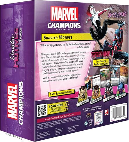 Marvel Champions The Card Game Sinister Motives CAMPAIGN EXPANSION - Cooperative Strategy Game for Kids and Adults, Ages 14+, 1-4 Players, 45-90 Minute Playtime, Made by Fantasy Flight Games in Saudi Arabia