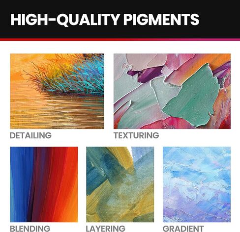 مجموعة طلاء الأكريليك للفنون والحرف اليدوية من WEISBRANDT - 18 صبغة عالية الجودة، لمسة نهائية غير لامعة، 2 أونصة/59 مل، ذات أساس مائي، لجميع الأسطح المسامية in Kuwait