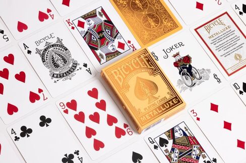 Bicycle Metalluxe Blue Playing Cards - Premium Metal Foil Finish - Poker Size in Saudi Arabia