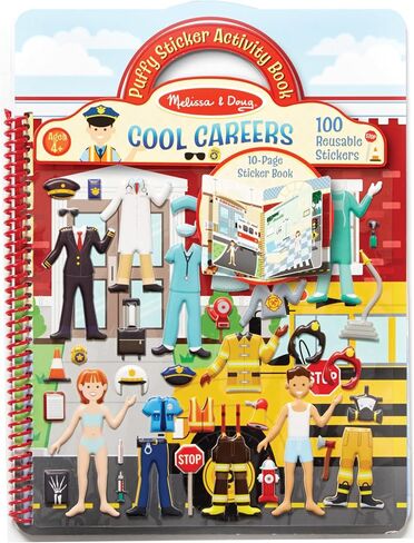 Melissa & Doug Puffy Sticker Play Set: Cool Careers Activity Book - 101 Reusable Stickers in Saudi Arabia