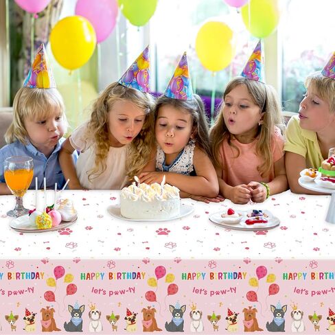 3 Pieces Pink Rose Gold Tablecloth for Rose Gold Birthday Decoration Plastic Disposable Party Table Covers for Rectangle Tables Girl Women Parties Happy Birthday Wedding Party Favors, 54 x 108 Inches in Kuwait