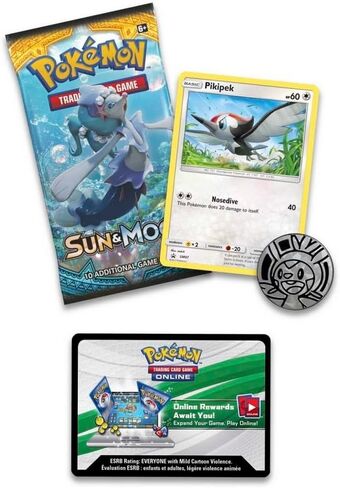 Pokemon TCG: Sun & Moon - Pikipek Booster Pack (Coin and Promo Card) in Saudi Arabia