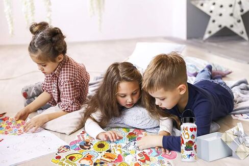 ANERZA Stickers for Water Bottles, 100 PCS Cute Reusable Waterproof Vsco Vinyl Stickers for Hydroflask Laptop Skateboard, Aesthetic Scrapbook Sticker Packs for Kids Teens Girl, Easter Basket Stuffers in Kuwait