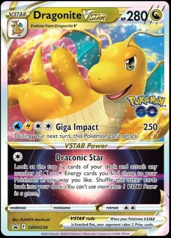 Pokemon - Dragonite VSTAR -SWSH236 - Black Star Promo - Pokemon Go in Saudi Arabia