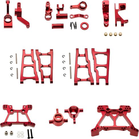 No/Brand DKKY مجموعة واحدة من سبائك الألومنيوم المعدنية ترقية أجزاء الهيكل لـ Slash 4x4 1/10 RC Car Truck Parts Accessories W001 (أزرق) in Kuwait