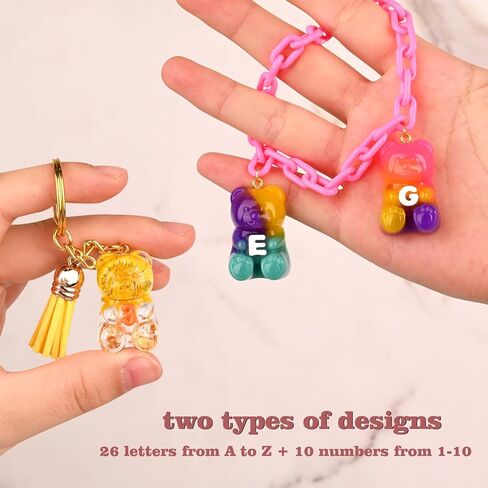 قالب راتنج الدب Actvty، قالب سيليكون لسلسلة مفاتيح الدببة الصغيرة لصب الراتنج، قالب راتنجات الإيبوكسي الدب ثلاثي الأبعاد مع أنماط الحروف والأرقام لديكور الحرف اليدوية للمجوهرات DIY in Kuwait