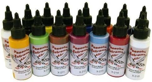 Paasche Airbrush Extreme Air Paint 20 pack - 2-Ounce Water Based Acrylic Airbrush Colors in Saudi Arabia