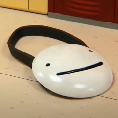 اكس جي اس قناع دريم سمايل وايت للهالوين - قناع للحفلات التنكرية، نفس النمط للفيديو الموسيقي - قناع دريم كوسبلاي (22.5 سم)، 23.5 سم in Kuwait