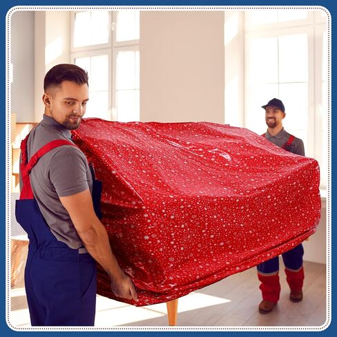 Engrowtic 8 قطع 80 × 60 بوصة أكياس هدايا عيد الميلاد الكبيرة جدًا أكياس هدايا الدراجة الحمراء العملاقة، أكياس هدايا كبيرة الحجم لعيد الميلاد، ندفة الثلج، حقيبة هدايا بلاستيكية كبيرة الحجم مع ربطات عنق للهدايا الضخمة، كيس تخزين للتغليف in Kuwait