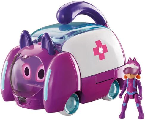 مجموعة Alpha Group Petronix Defenders Deluxe Transforming Pup-e & Matt، مجموعة لعب متحولة وشكل 3 بوصات، تتحول من كلب إلى مركبة، ألعاب أطفال للأولاد والبنات من سن 3 سنوات فما فوق in Kuwait