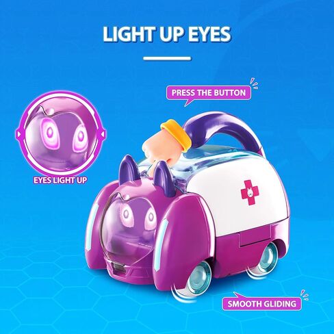 مجموعة Alpha Group Petronix Defenders Deluxe Transforming Pup-e & Matt، مجموعة لعب متحولة وشكل 3 بوصات، تتحول من كلب إلى مركبة، ألعاب أطفال للأولاد والبنات من سن 3 سنوات فما فوق in Kuwait