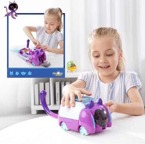 مجموعة Alpha Group Petronix Defenders Deluxe Transforming Pup-e & Matt، مجموعة لعب متحولة وشكل 3 بوصات، تتحول من كلب إلى مركبة، ألعاب أطفال للأولاد والبنات من سن 3 سنوات فما فوق in Kuwait