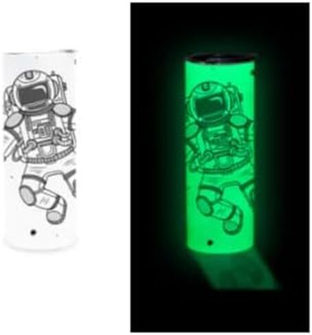 AGH 20 oz Sublimation Tumblers Glow In The Dark, 25PCS Luminous Skinny Straight Tumbler Blank, Glow From White To Blue Green Red Orange, With Stainless Straw & Splash-Proof Lid & Coaster in Kuwait