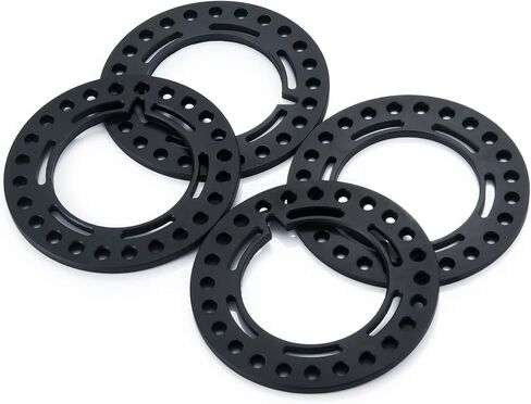 RC-Hub 4 قطع معدنية 2.2 بوصة حلقة Beadlock بديلة لسيارة 1/10 المحورية الشبح 90018 TRX-4 RC الزاحف (أحمر) in Kuwait