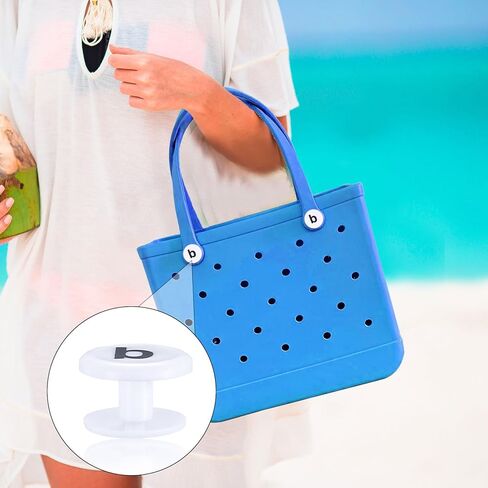 مسامير بديلة لملحقات حقيبة الشاطئ، 15 قطعة من الأزرار البديلة المتوافقة مع مقبض حقيبة Bogg، أزرار إدخال لمسامير إصلاح حقيبة حمام السباحة المطاطية القياسية/الكبيرة الحجم مقاس XL in Kuwait