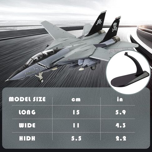 HANGHANG 1/100 F14B Tomcat Model Fighter Plane Metal Aircraft Model Military Airplane Model Diecast Plane Model for Collection or Gift in Kuwait