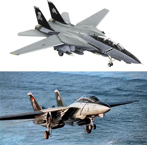 HANGHANG 1/100 F14B Tomcat Model Fighter Plane Metal Aircraft Model Military Airplane Model Diecast Plane Model for Collection or Gift in Kuwait