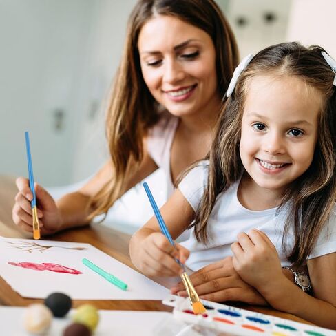 مجموعة فرش طلاء فنية مكونة من 100 قطعة، فرشاة صغيرة تفصيلية، فرشاة طلاء بالألوان المائية الزيتية، فرش رسم فنية للرسم الأكريليك، قماش صخري لوجه الجسم، مستلزمات الحرف الفنية للرسم للأطفال البالغين in Kuwait