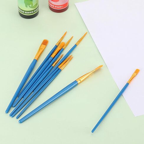 مجموعة فرش طلاء فنية مكونة من 100 قطعة، فرشاة صغيرة تفصيلية، فرشاة طلاء بالألوان المائية الزيتية، فرش رسم فنية للرسم الأكريليك، قماش صخري لوجه الجسم، مستلزمات الحرف الفنية للرسم للأطفال البالغين in Kuwait