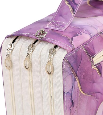 حافظة منظمة لأقلام التحديد الفنية من Lbxgap تحتوي على 120 فتحة بسعة كبيرة مع حامل متعدد الطبقات قابل للحمل لأقلام الألوان المائية من Prismacolor وأقلام الجل in Kuwait