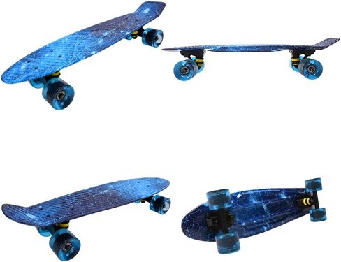 ChromeWheels Skateboards 22 inch Complete Skateboard Deck Mini Cruiser for Kids Boys Girls Youths Beginners in Kuwait