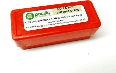 Separating Discs Ultra-Thin 7/8" X 0.3mm Aluminum Oxide .009 Box -100 Made in Italy in Saudi Arabia