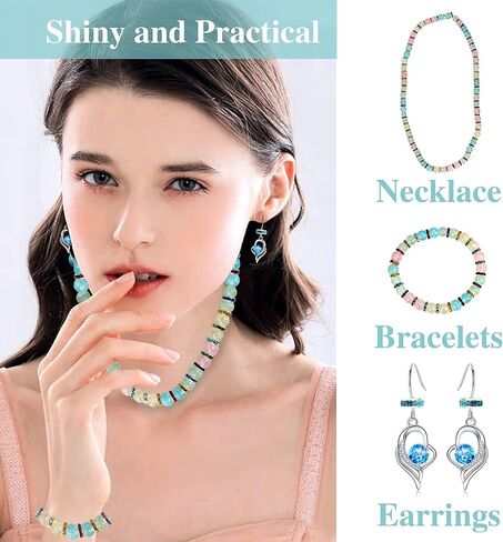 900 قطعة 8 ملم 15 لونًا من الخرز المستدير الفاصل، خرز كريستال، خرز حجر الراين، خرز لصنع المجوهرات والقلائد والاساور in Kuwait