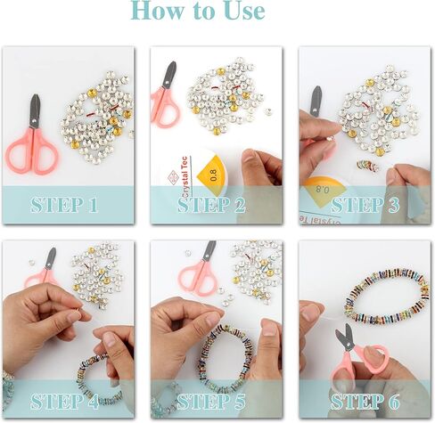 900 قطعة 8 ملم 15 لونًا من الخرز المستدير الفاصل، خرز كريستال، خرز حجر الراين، خرز لصنع المجوهرات والقلائد والاساور in Kuwait