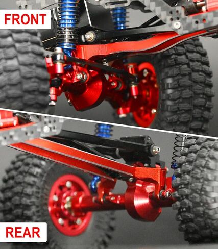 McCue RC Praying Mantis Link Tucked Inward Links High Clearance Links for Axial 1/24 SCX24 Gladiator AXI00005 RC Crawler Upgrade Parts - 5 PCS (Red) in Kuwait