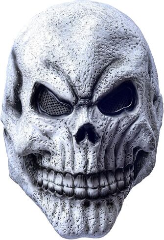 LEKA NEIL Skull Mask Creepy Halloween Full Head Skull Mask with Moving Jaw Scary Latex Helmet with Movable Mouth in Kuwait