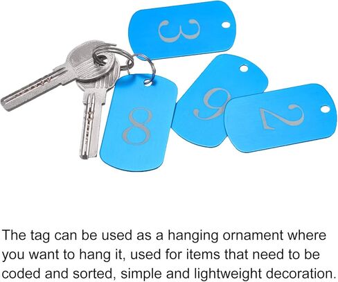 MECCANIXITY Metal Blank Tags Stamping, 30x50mm DIY Engraving Aluminum ID Tags Black for Craft, Pendant Decoration, Pack of 50 in Saudi Arabia
